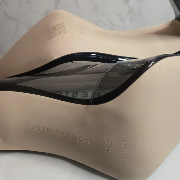 Good American Cinder-F*cking-Rella Pumps in Light Smoke - Picture 5 of 5